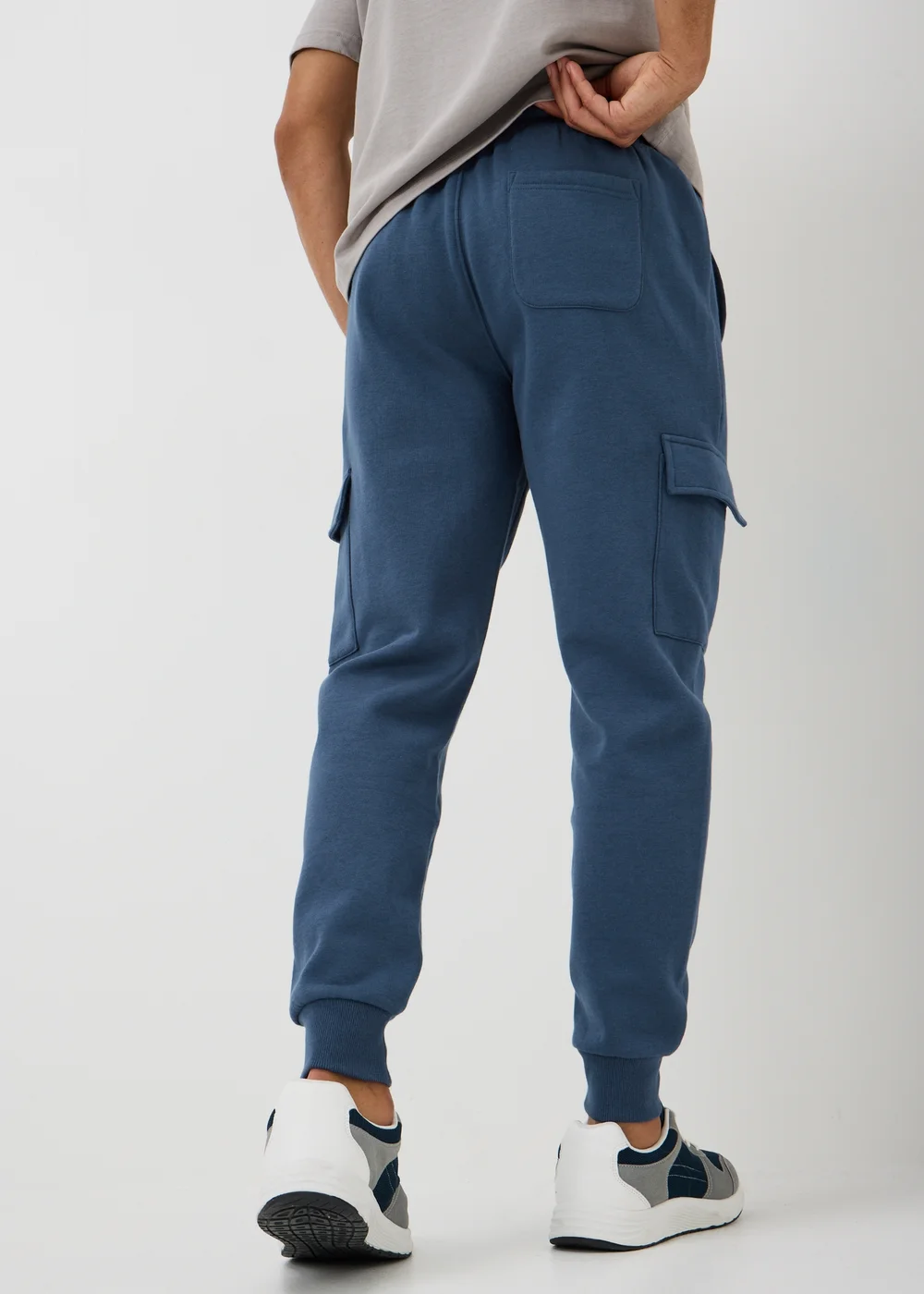 Blue Slim Fit Cargo Jogging Bottoms - XS Image 2
