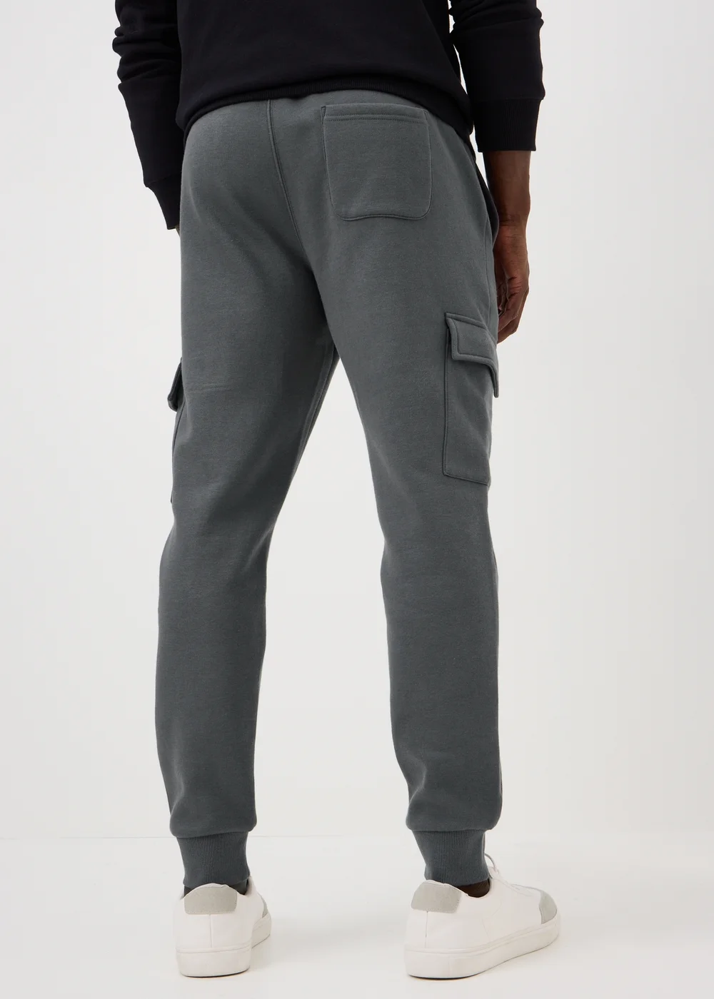 Grey Slim Fit Cargo Jogging Bottoms - XS Image 2