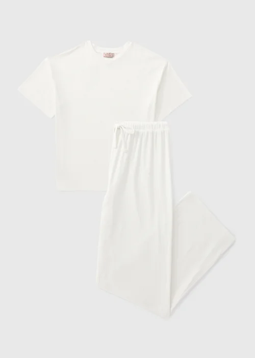 Cream Slouch Wide Leg Pyjama Set - XS Image 3