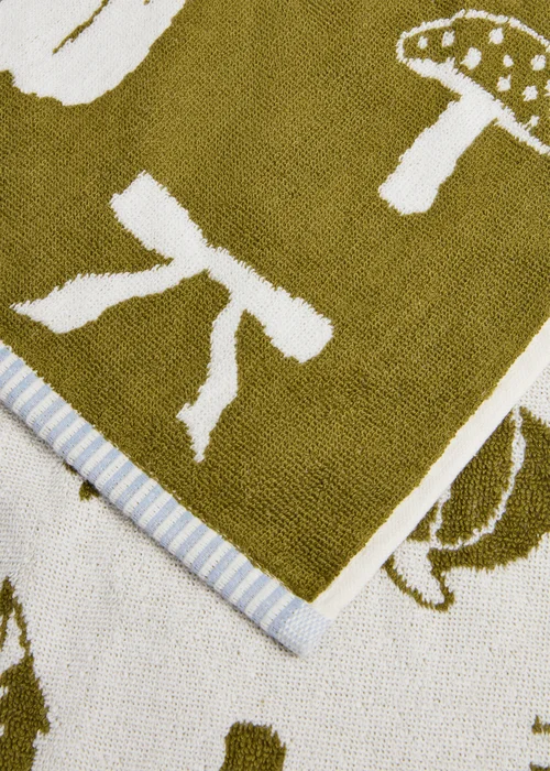 Green Pumpkin Jacquard Hand Towel - Hand Towel Image 3