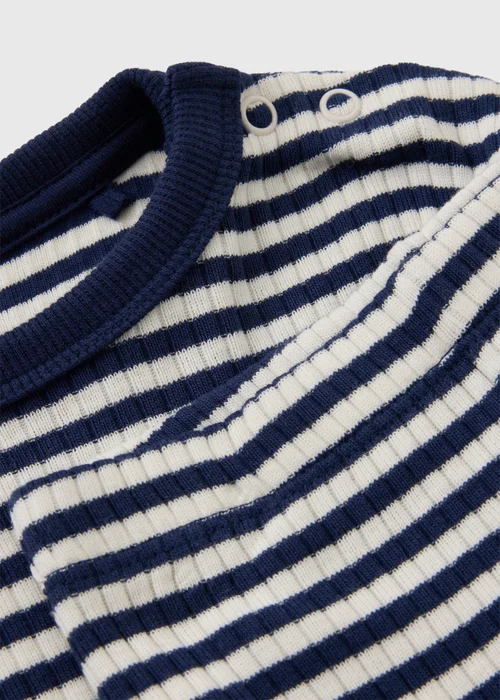 Baby Ribbed Stripe T-Shirt & Legging Set (0-23mths) - Up to 1 Month Image 2