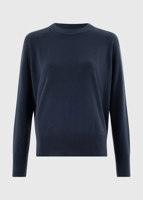 Navy Soft Touch Crew Neck Jumper - 8 Image 3