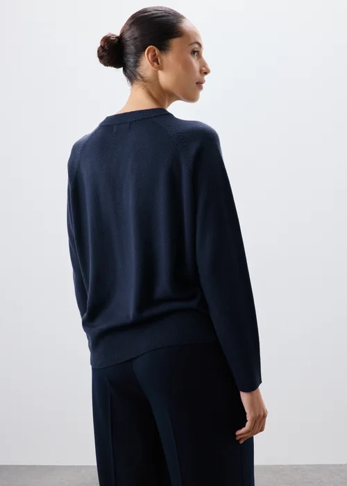 Navy Soft Touch Crew Neck Jumper - 8 Image 2