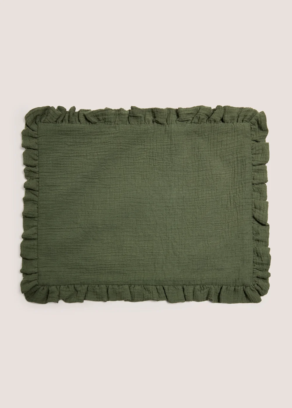 2 Pack Green Ruffled Placemat Image 1