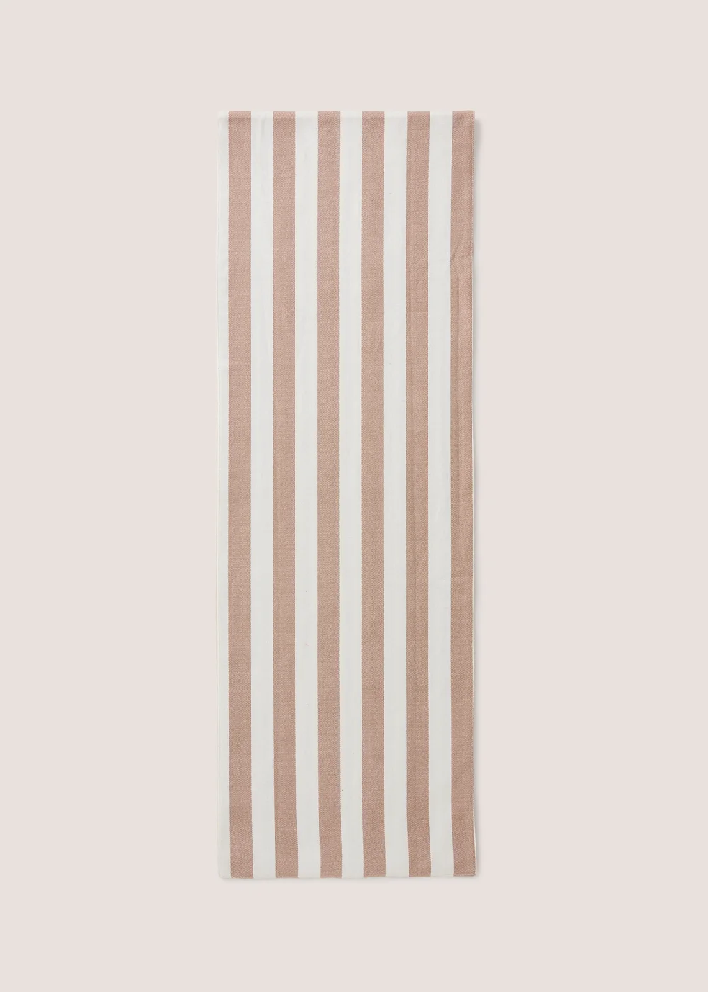 Natural Reversible Stripe Table Runner Image 1