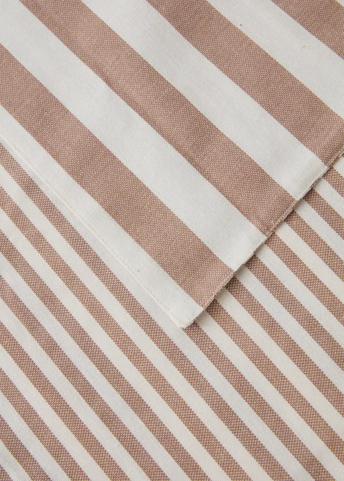 Natural Reversible Stripe Table Runner Image 2