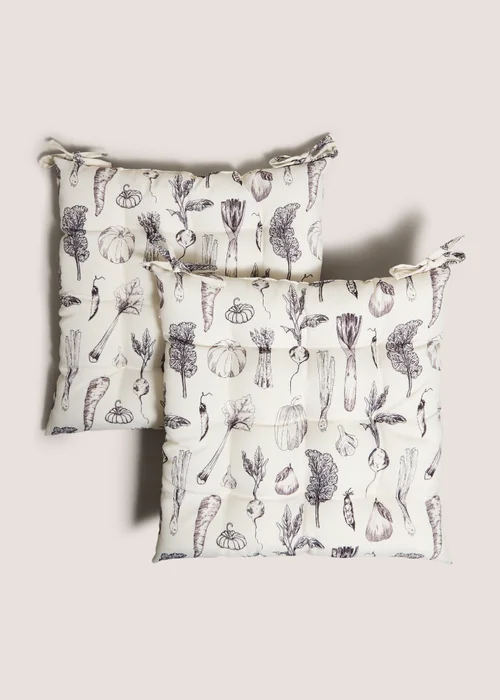 2 Pack Cream Farmer's Market Seat Pads Image 1