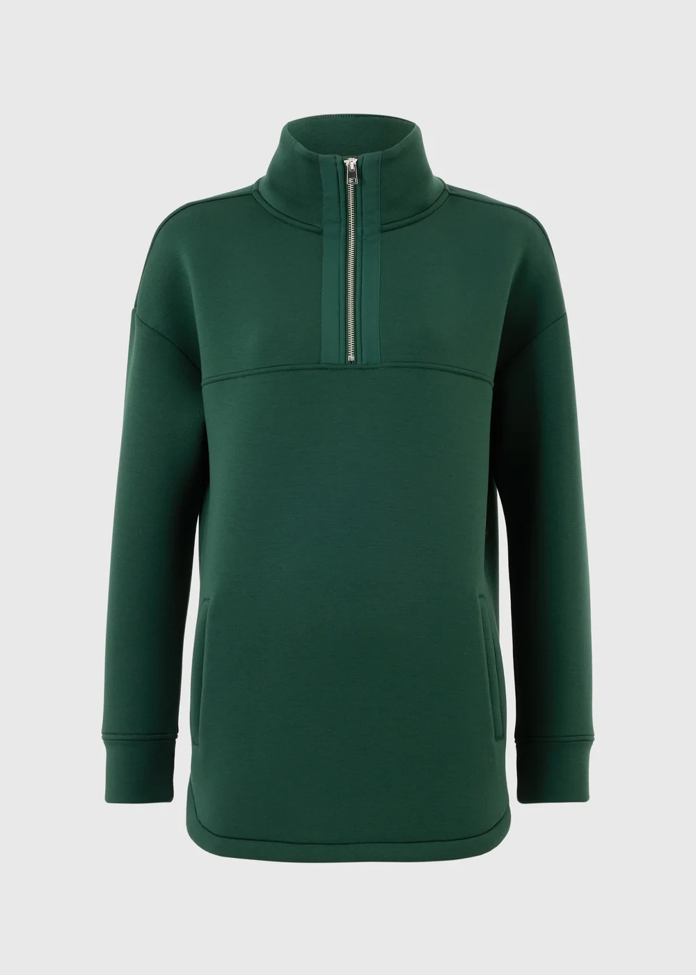 Souluxe Green Scuba Half Zip Sweatshirt - XS Image 1