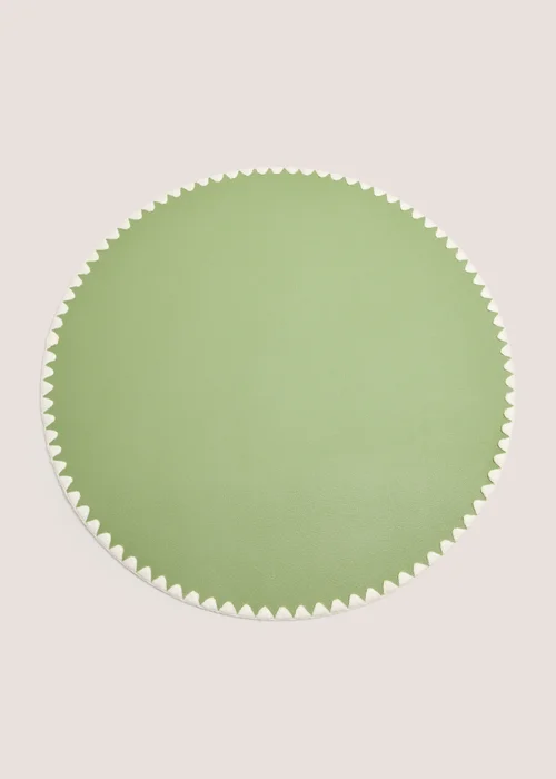 2 Pack Black PVC Round Placemats Image 1