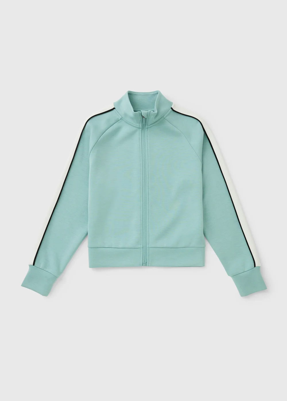 Girls Turquoise Zip Up Co Ord Sweatshirt (7-15yrs) - 7 Yrs Image 1