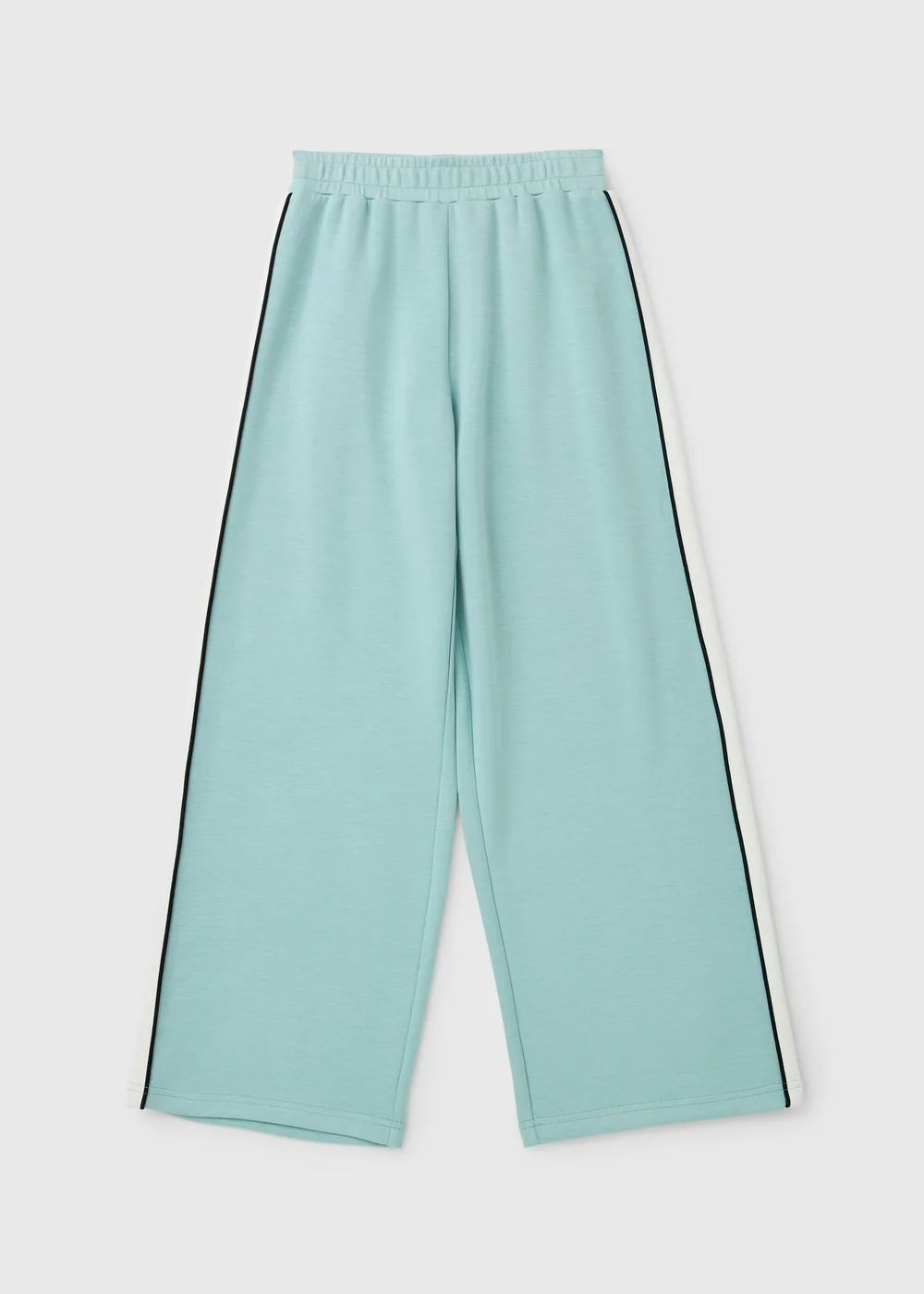 Girls Turquoise Wide Leg Co Ord Jogging Bottoms (7-15yrs) - 7 Yrs Image 1