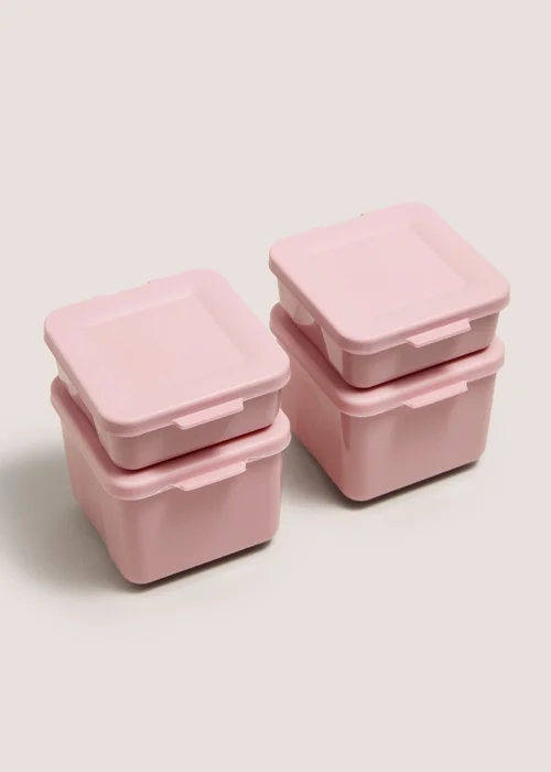 4 Pack Pink Snack Pots Image 1