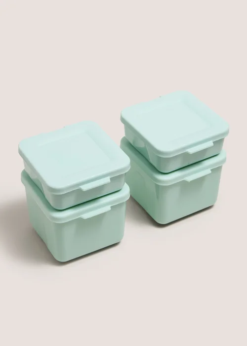 4 Pack Green Snack Pots Image 1