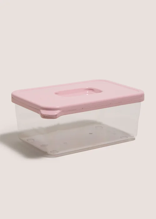 Pale Pink Plastic Food Tub Image 1