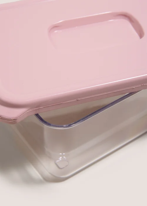 Pale Pink Plastic Food Tub Image 2