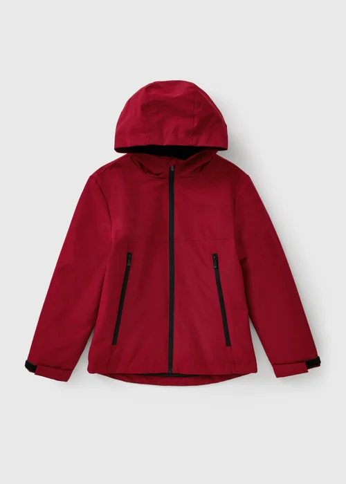 Boys Red Showerproof Raincoat (7-15yrs) - 7 Yrs Image 1