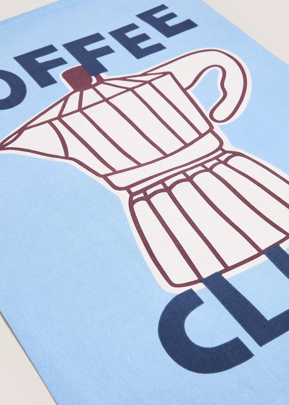 Blue Coffee Club Tea Towel Image 2