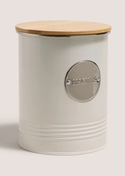 White Biscuit Tin Image 1