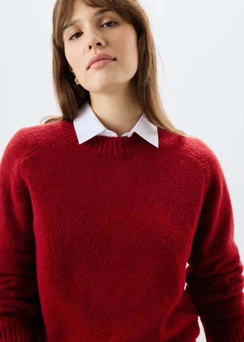 Burnt Red Crew Neck Jumper - XS Image 4