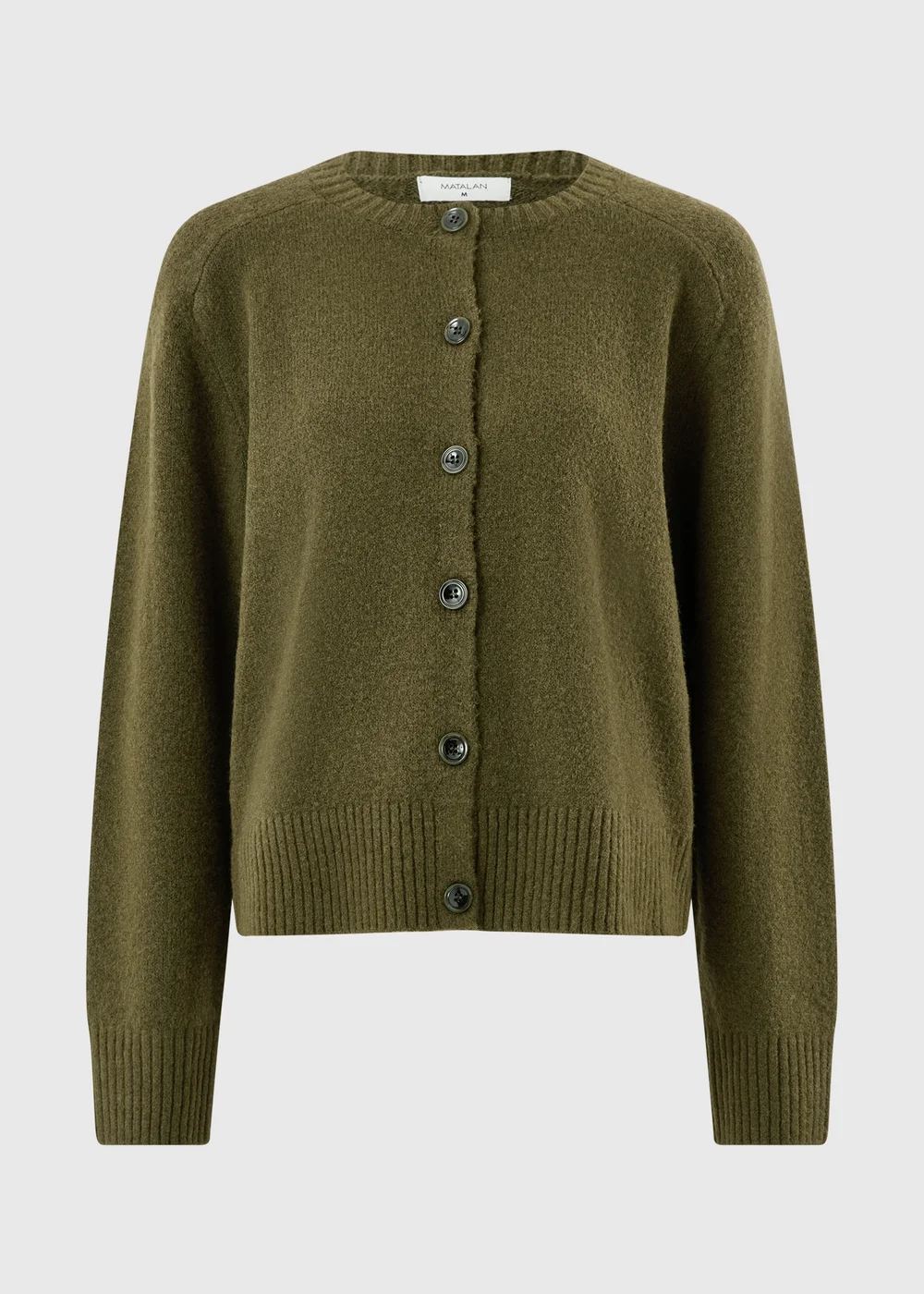 Khaki Button Through Cardigan - XS Image 5