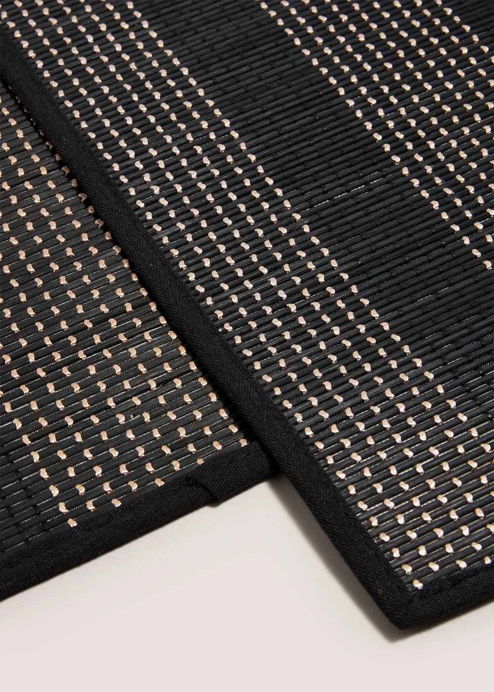 2 Pack Black Bamboo Placemats Image 2
