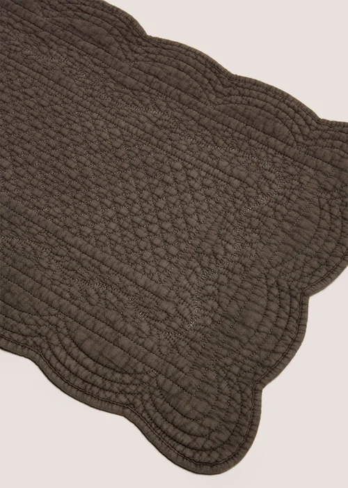 Brown Quilted Table Runner Image 2