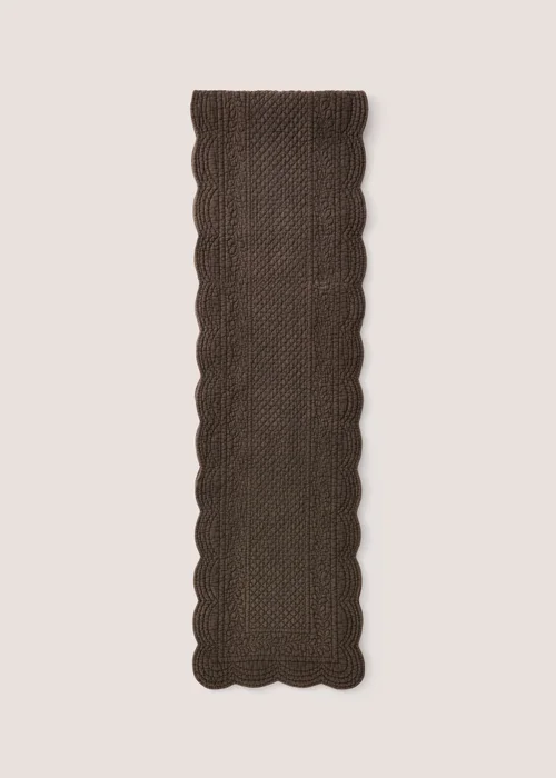 Brown Quilted Table Runner Image 1