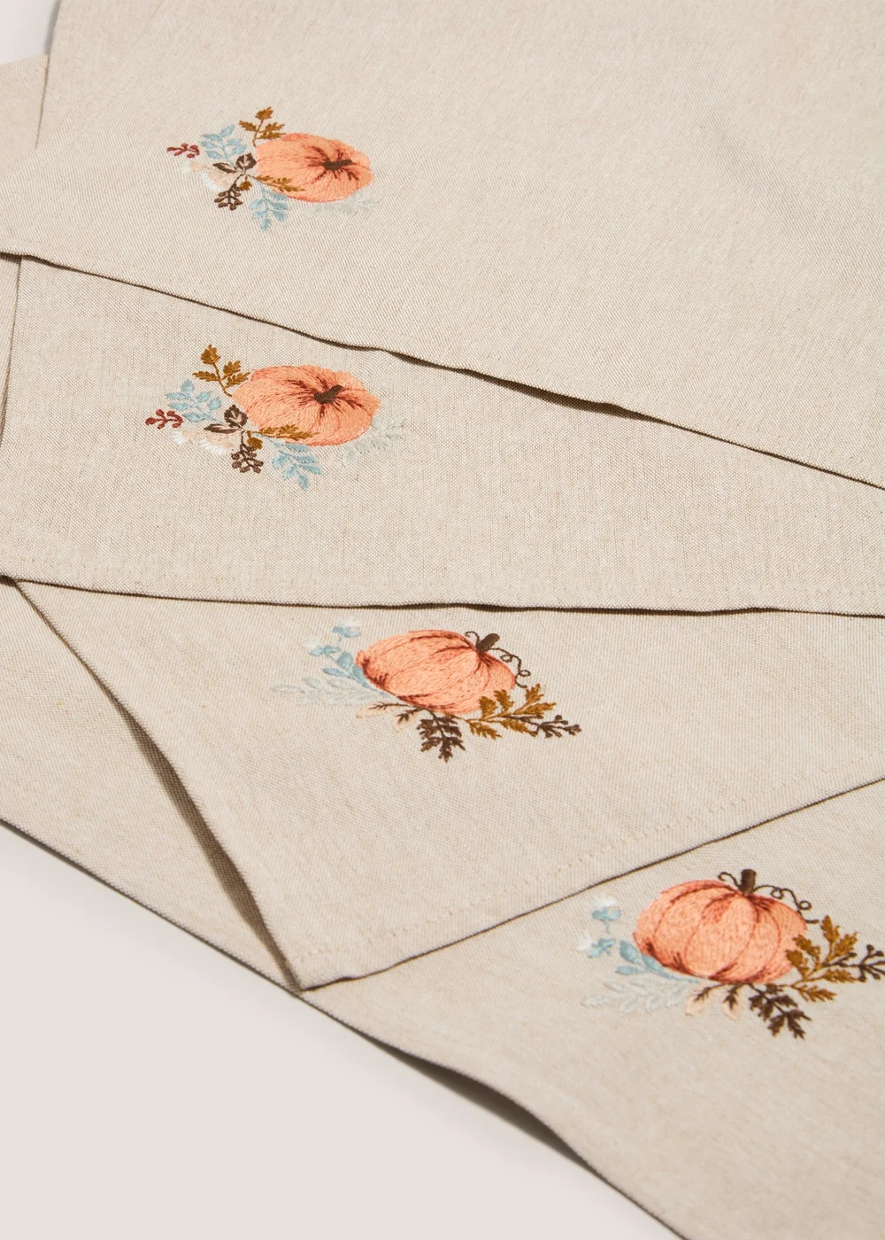 Beige 4PK Pumpkin Napkins Image 2