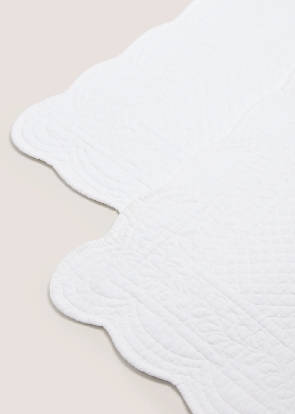 2 Pack Cream Quilted Placemats Image 2