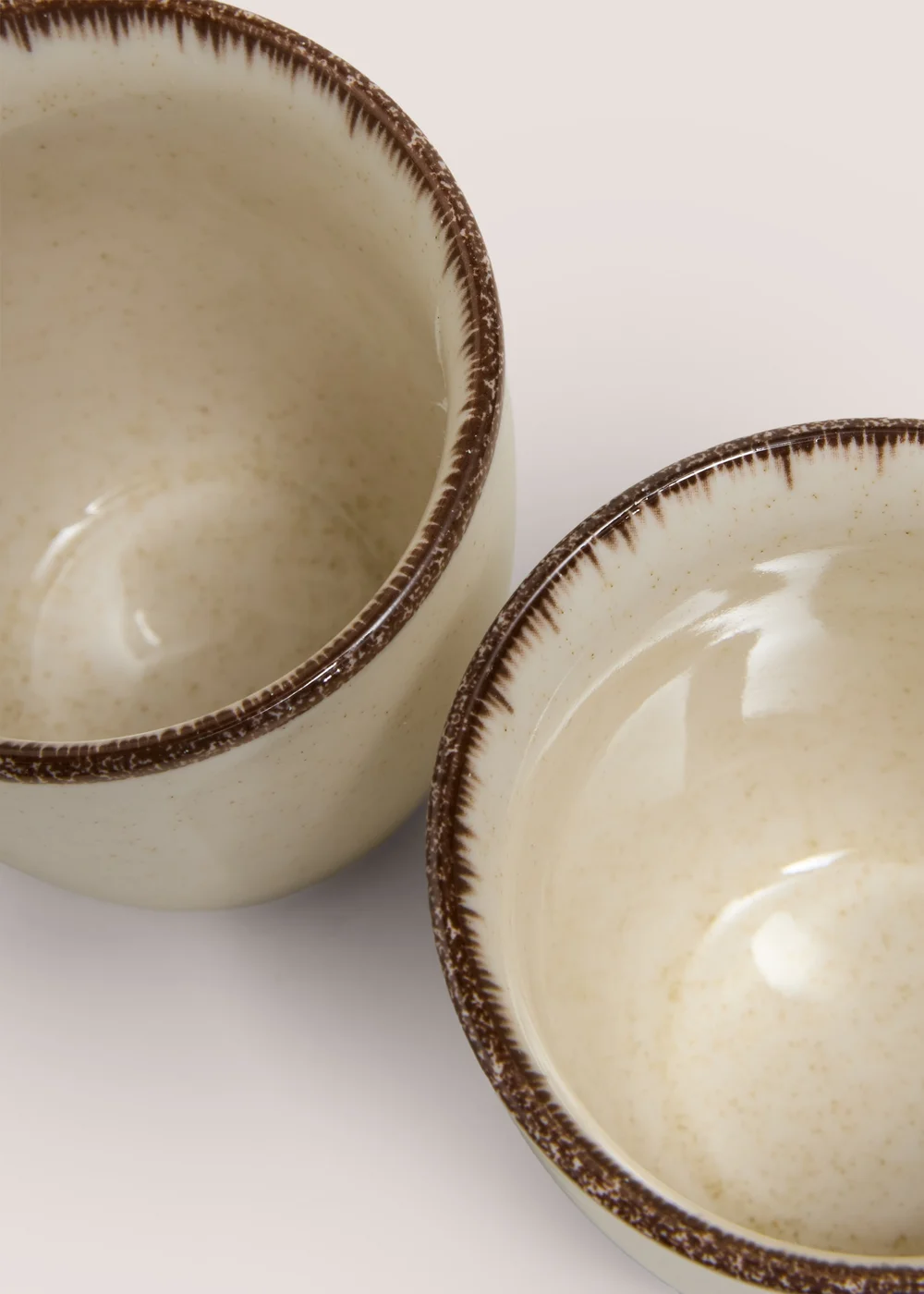 2 Pack Cream Brushed Mugs Image 2