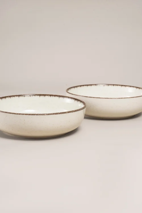 2 Pack Cream Brushed Pasta Set Image 2