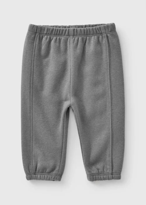 Baby Charcoal Seam Detail Jogging Bottoms (0-23mths) - Up to 1 Month Image 1