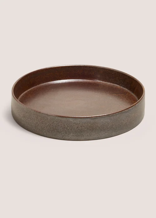 Brown Ceramic Serving Tray Image 1
