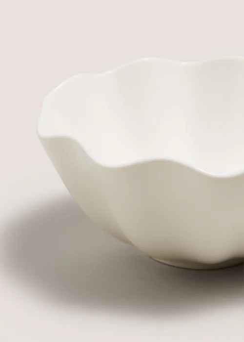 White Wave Bowl Image 2