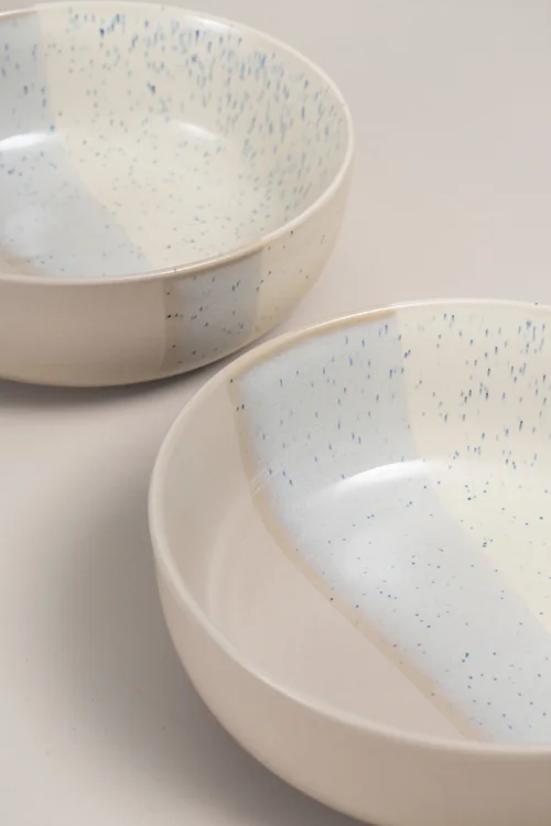 2 Pack Cream Reactive Bowl Set Image 2