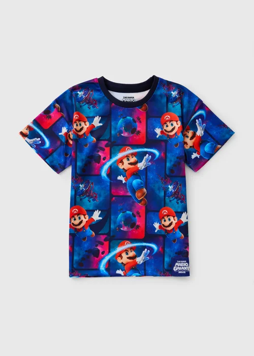 Super Mario Galaxy Boys Blue T-Shirt (4-13yrs) - 5-6 Yrs Image 1