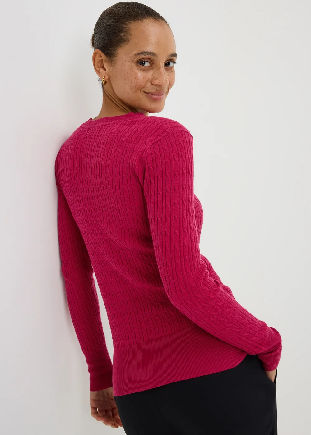 Raspberry Babycable Knitted Jumper - 24 Image 2