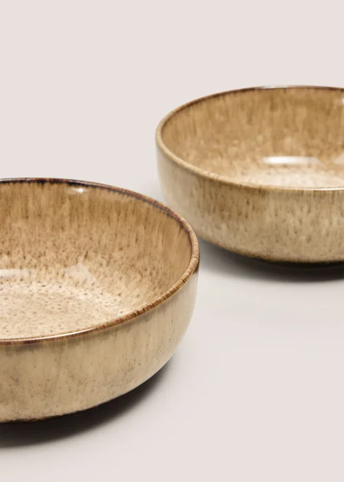 2 Pack Brown Speckle Bowls Image 2