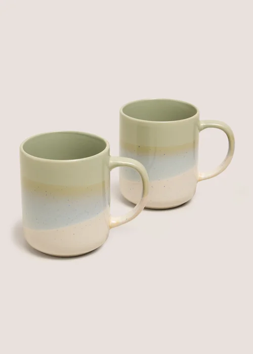 2 Pack Green Reactive Mugs Image 1