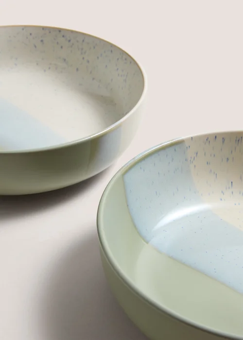 2 Pack Green Reactive Pasta Bowls Image 2