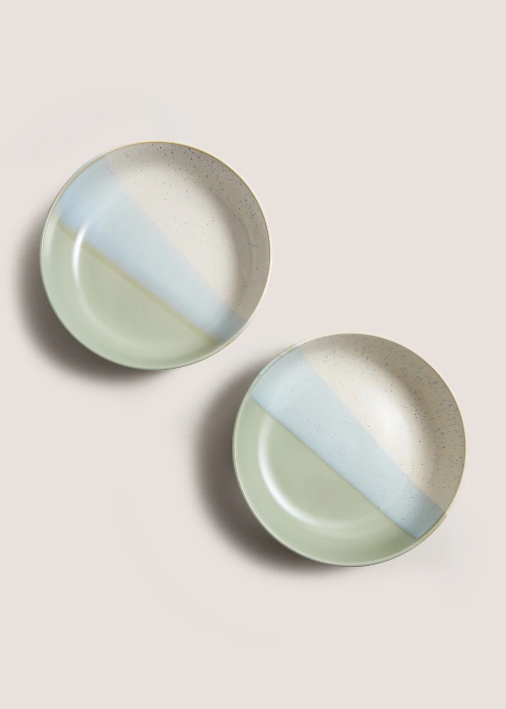 2 Pack Green Reactive Pasta Bowls Image 1
