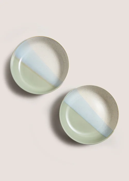 2 Pack Green Reactive Pasta Bowls Image 1