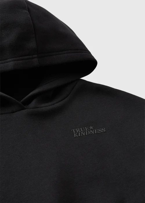 Girls Black True Kindness Embossed Hoodie (7-15yrs) - 7 Yrs Image 2