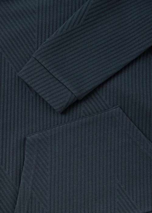 Boys Navy Textured Hoodie & Jogging Bottom Set (7-15yrs) - 7 Yrs Image 2