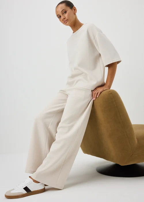 Stone Wide Leg Co Ord Trousers - 18/L29 Image 1