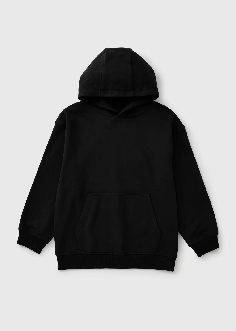 Boys Black Oversized Hoodie (7-15yrs) - 7 Yrs Image 1