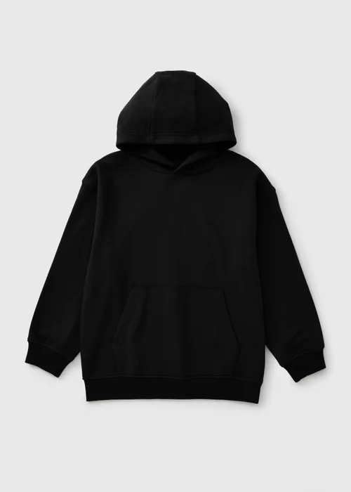 Boys Black Oversized Hoodie (7-15yrs) - 7 Yrs Image 1
