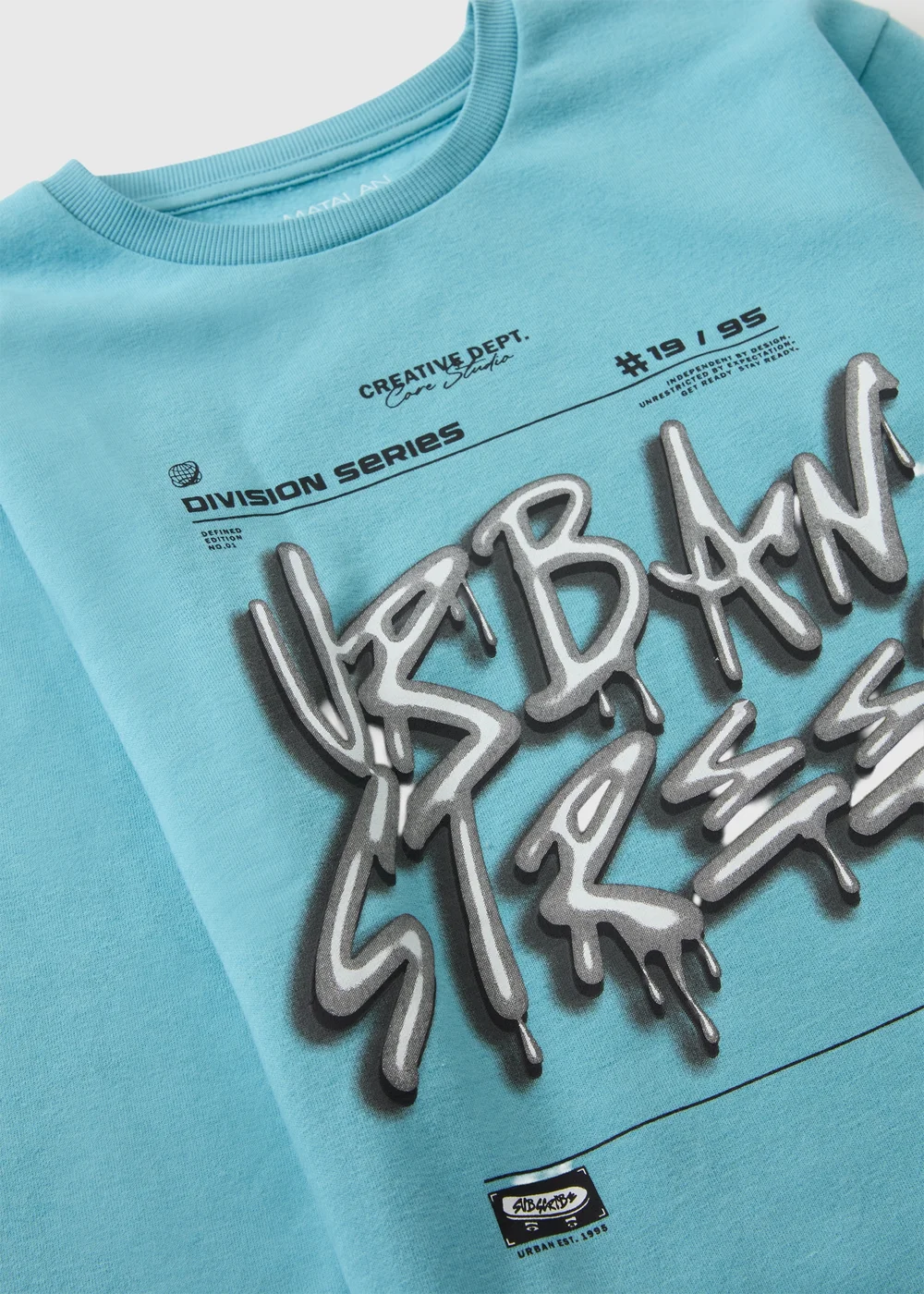 Boys Blue Urban Street Sweatshirt (7-15yrs) - 7 Yrs Image 2