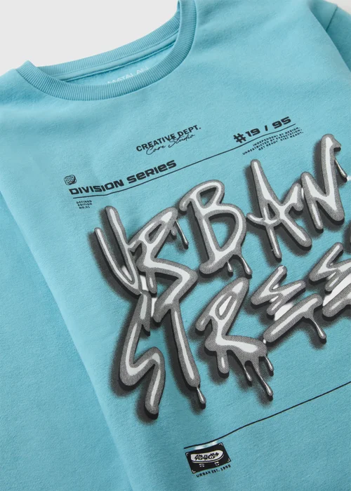 Boys Blue Urban Street Sweatshirt (7-15yrs) - 7 Yrs Image 2