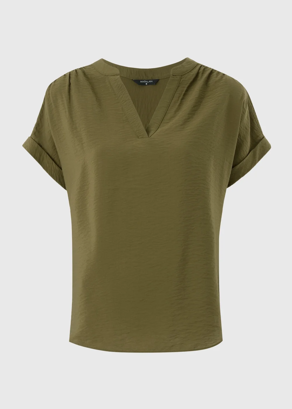 Khaki Popover Blouse - 28 Image 1